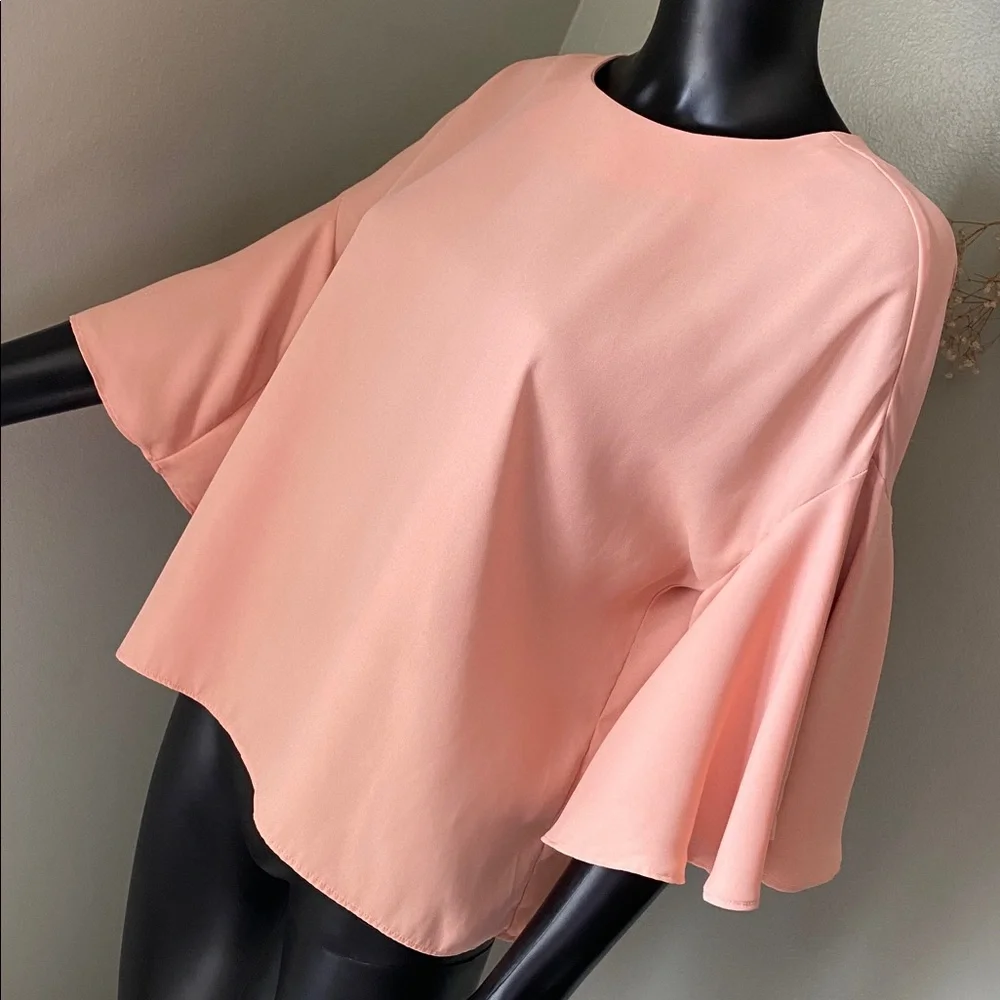Catherine Malandrino Soft Coral Blouse - Picture 4 of 9